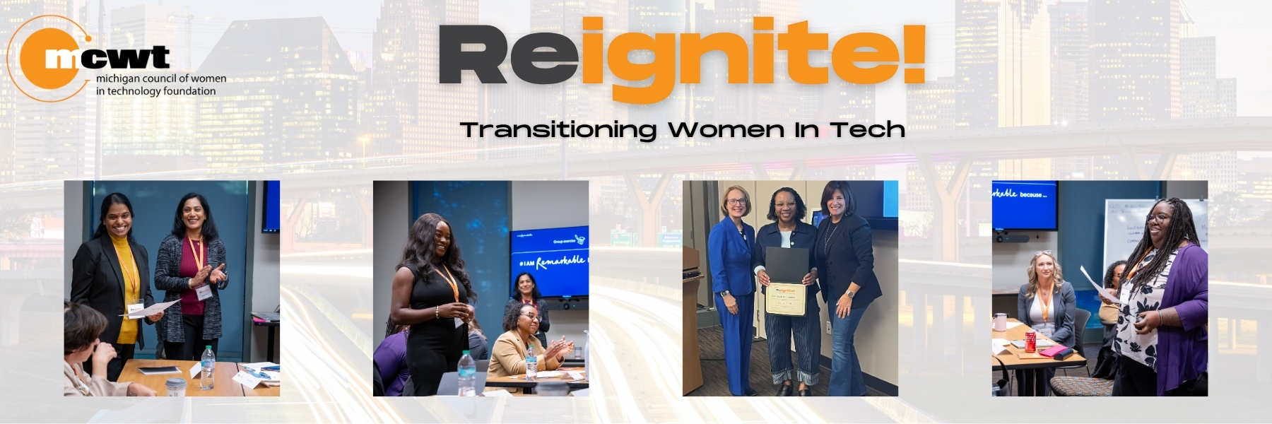 MCWT Reignite! - Transitioning Women in Tech Header